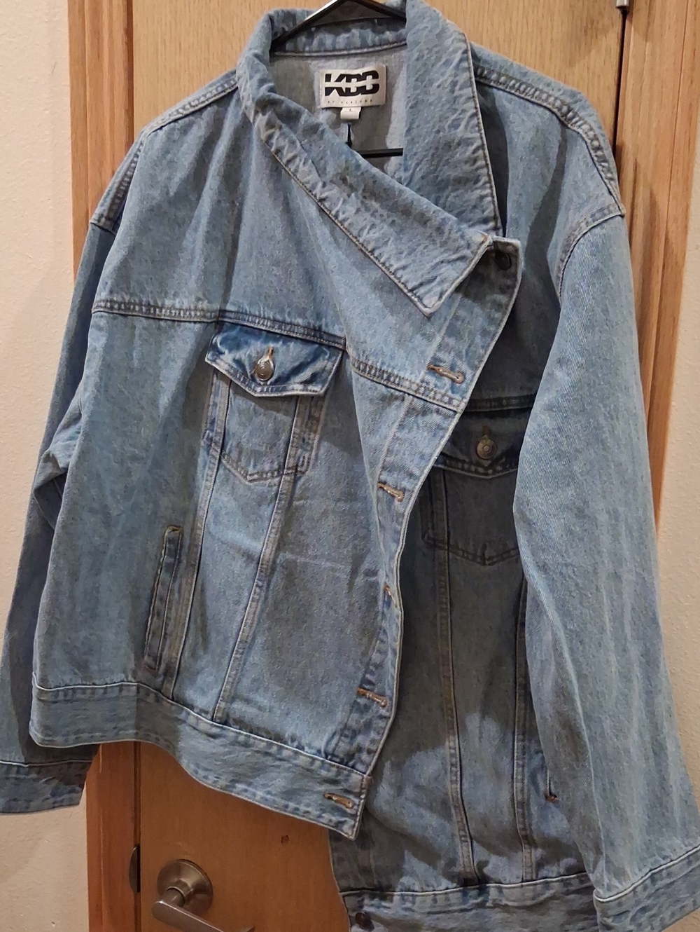 KAPPA Light Blue Denim Jacket - Women's Relaxed Jean Coat